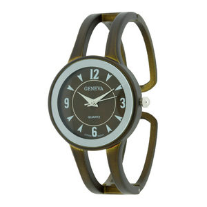 MATTE FINISH BAND LADY CUFF WATCH.