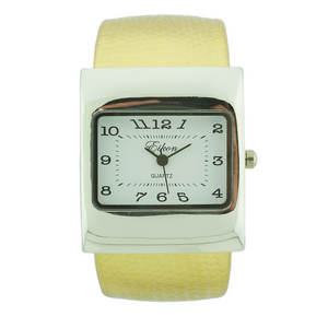 Square Face Arabic Cuff Watch