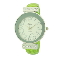 Round Face Arabic Cuff Watch