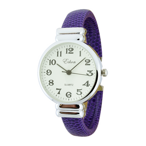 Round Thin LIZ. Cuff Watch