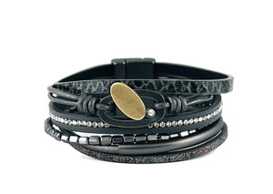 Genuine Leather magnetic bracelet