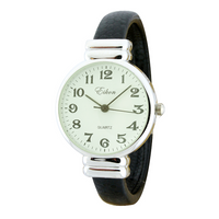 Round Thin LIZ. Cuff Watch