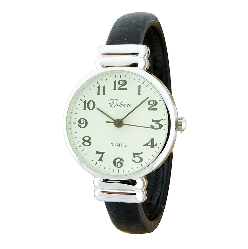 Round Thin LIZ. Cuff Watch