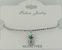 “pineapple” C.Z Crystal adjustable bracelet