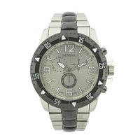 Big Round Face Men Link Watch