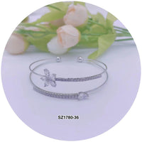 C.Z Crystal Cuff Bracelet