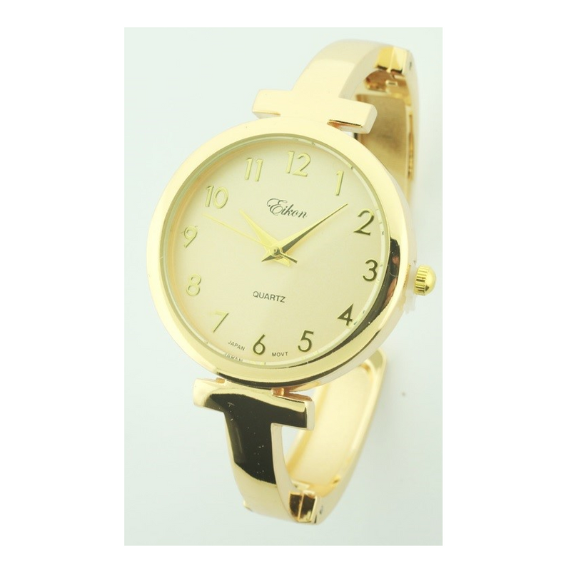 Round Face Arabic Cuff Watch