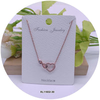 "Heart" Shape C.Z Crystal Necklace