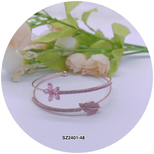 C.Z Crystal Cuff Bracelet