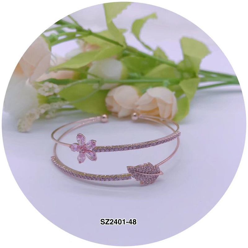 C.Z Crystal Cuff Bracelet