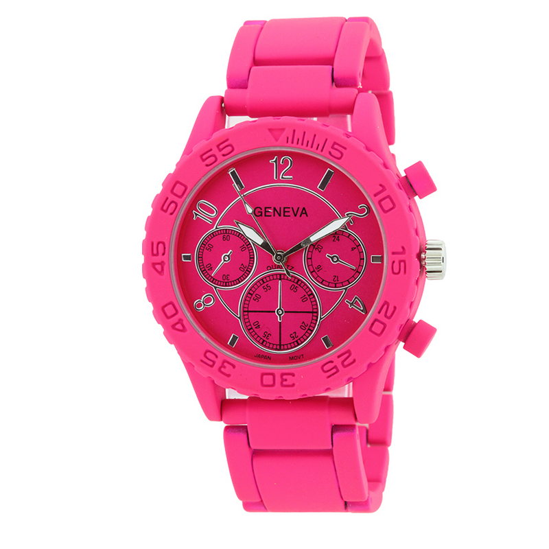 MATTE FINISH SPORT LADY BIG LINK WATCH.