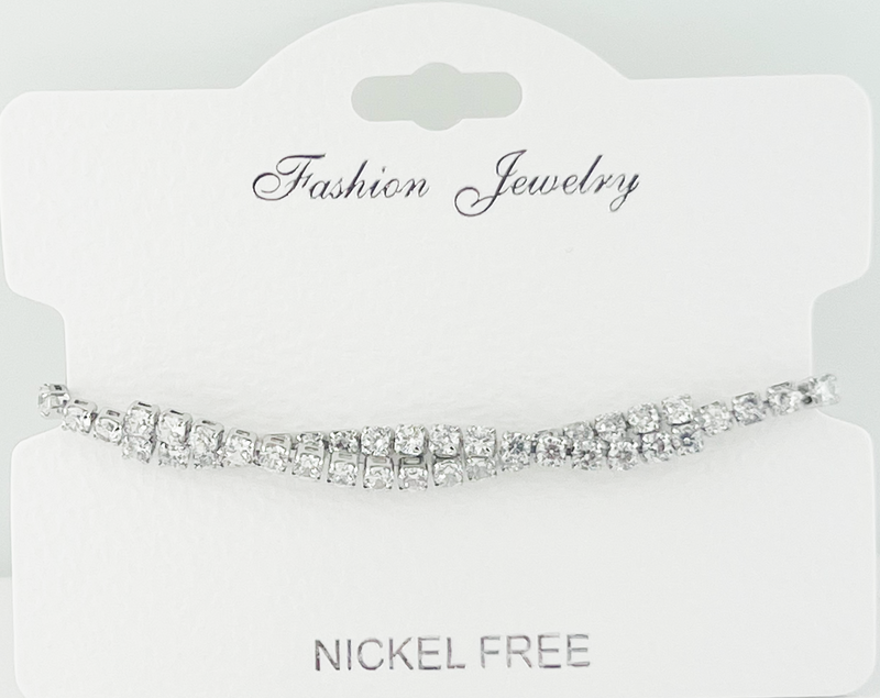 C.Z Crystal adjustable bracelet