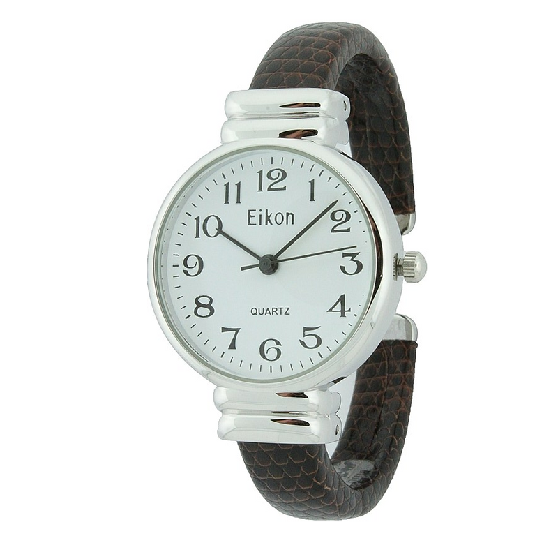 Round Thin LIZ. Cuff Watch