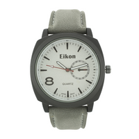 Round Face Shape With Small Eye on The Right, Men Strap Watch