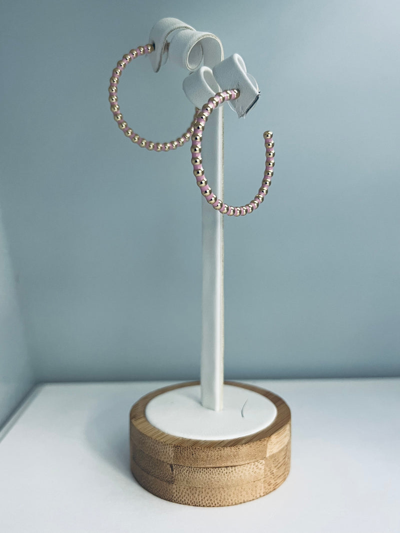 C Hoop Circle Earring