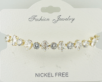 C.Z Crystal adjustable bracelet