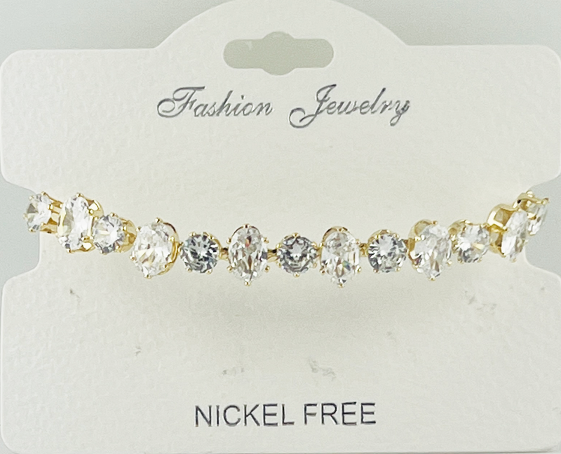 C.Z Crystal adjustable bracelet