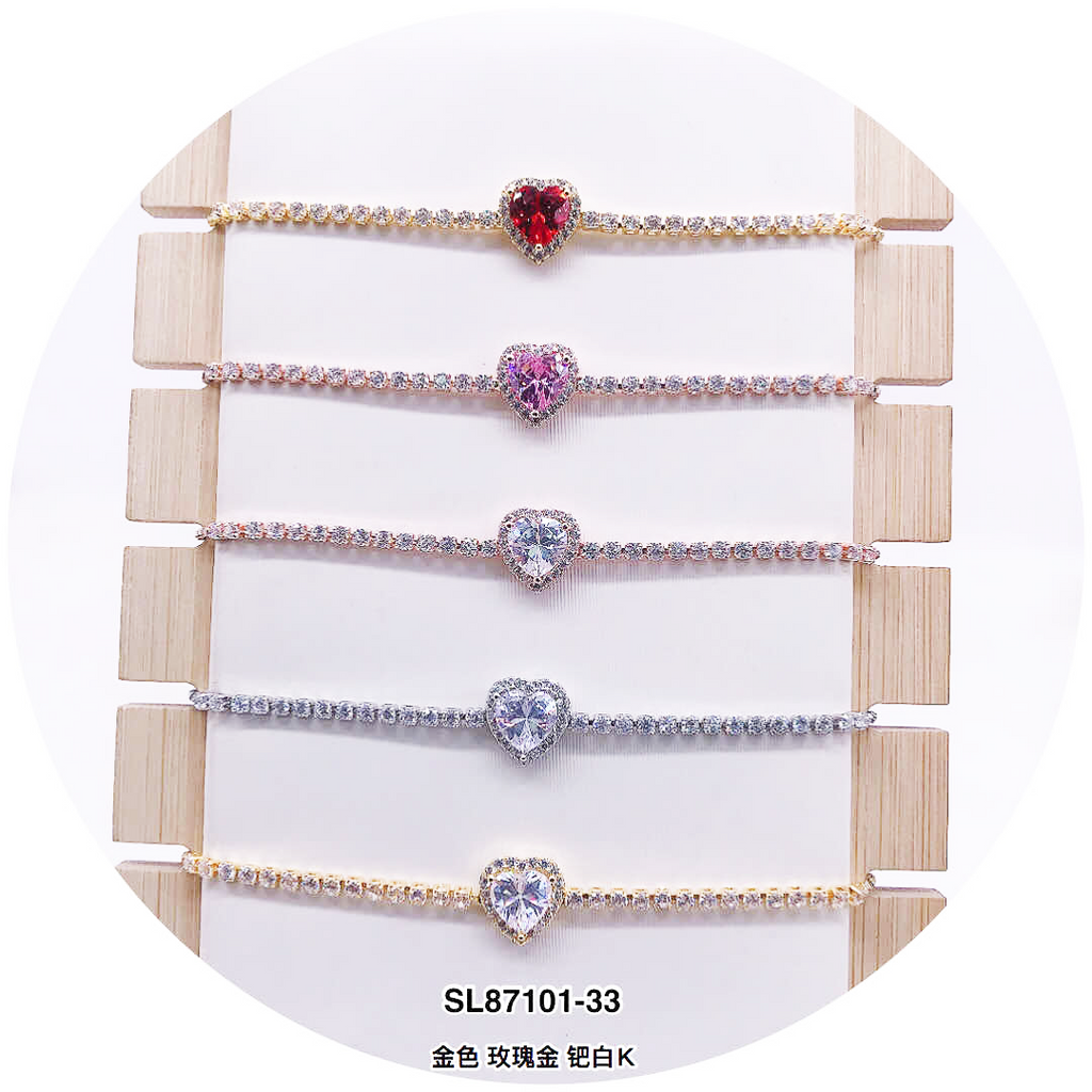 C.Z Crystal Adjustable Bracelet