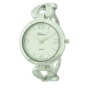 Classic Round Face Cuff Watch.
