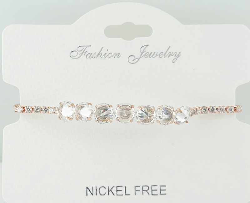 C.Z Crystal adjustable bracelet