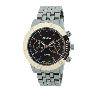 ROUND FACE SPORT LINK WATCH WITH 2 SMALL EYES
