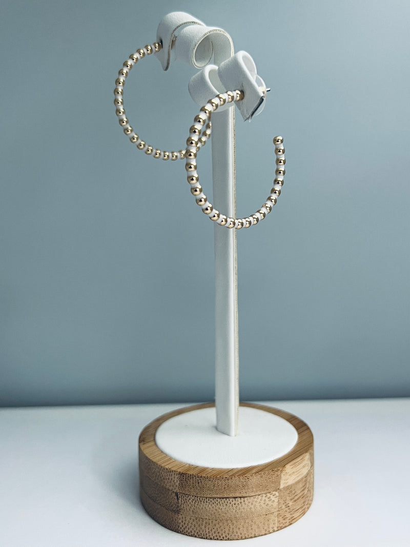 C Hoop Circle Earring