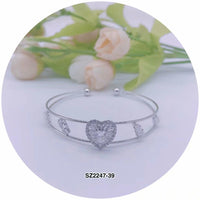 C.Z Crystal Cuff Bracelet