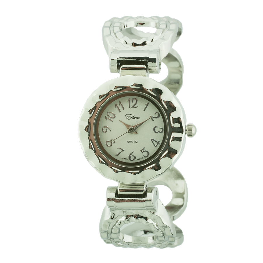 Round Face Cuff Watch