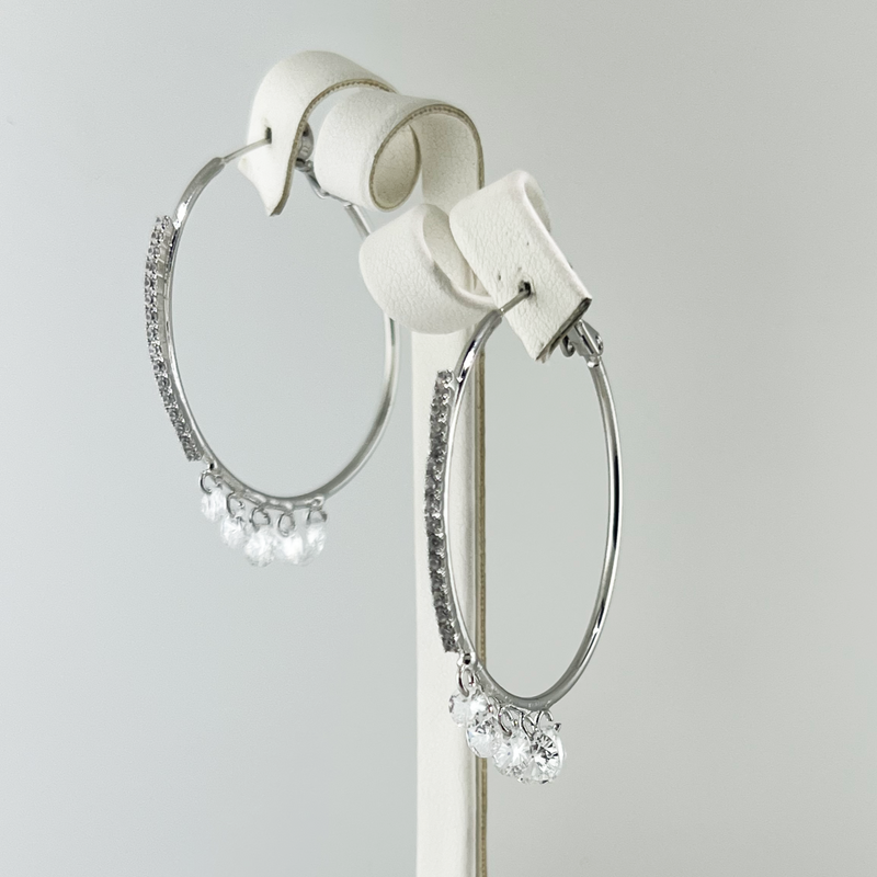 C.Z Crystal Earring