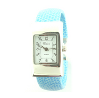 Rectangle Plain Face Hard Plastic Cuff Watch